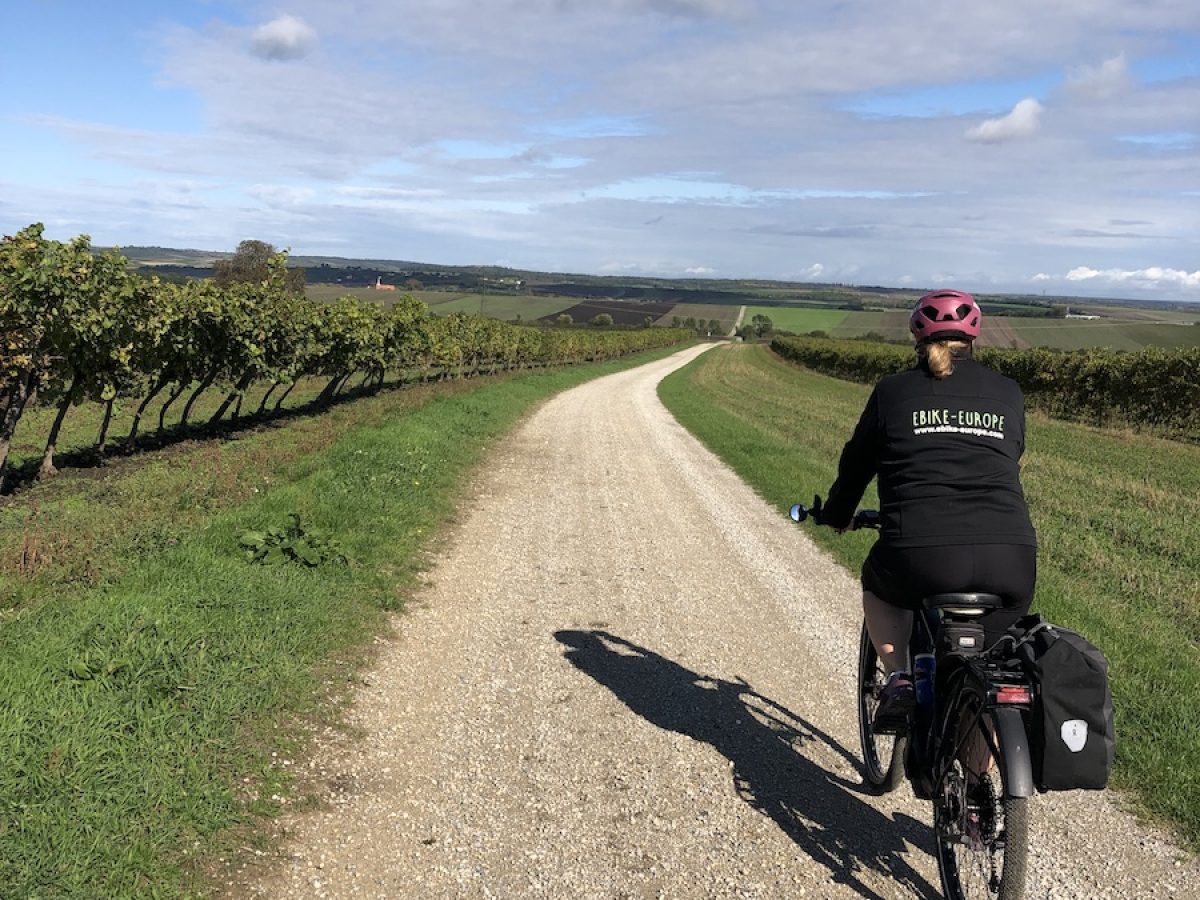 Austrian equivalent of strada bianca, Lower Austria, me, bike